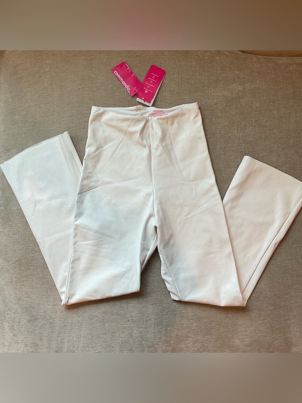 Commando Women’s White Stretch Flare Leg Leggings Pants